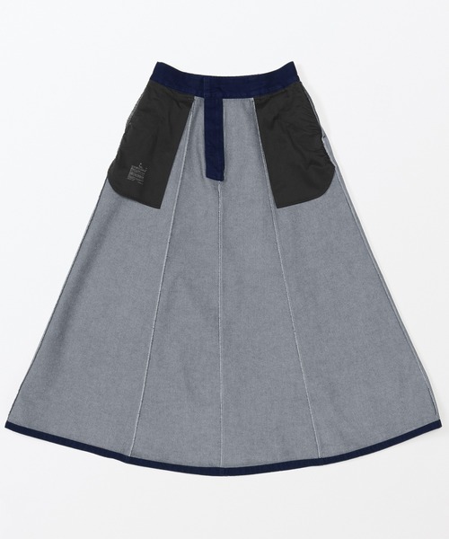 無印良品（MUJI） スカート 婦人 木の実から作ったカポック混デニム