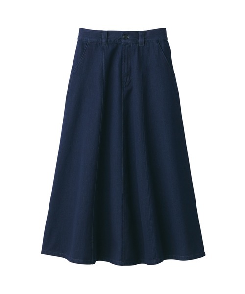 無印良品（MUJI） スカート 婦人 木の実から作ったカポック混デニム