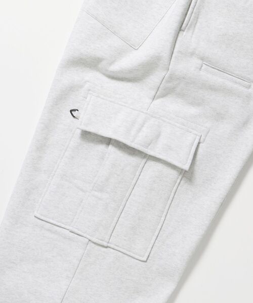 90s〜00s Utility カーゴパンツ ダークグレー 新色追加【SEQUENZ】 90s UTILITY CARGO SWEAT PANTS / ロゴ