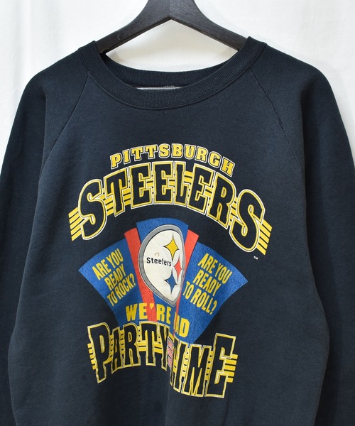 スウェット メンズ 「ヴィンテージ古着」90's NFL ”PITTSBURGH STEELERS” クルーネックスウェット USA製｜zozo｜03