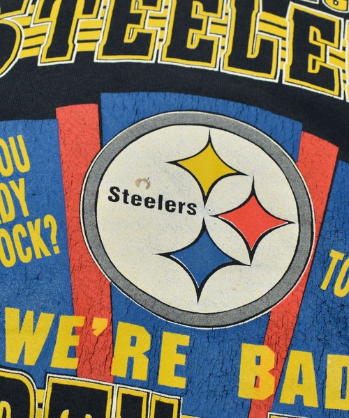 スウェット メンズ 「ヴィンテージ古着」90's NFL ”PITTSBURGH STEELERS” クルーネックスウェット USA製｜zozo｜09