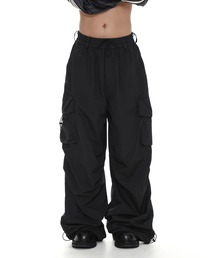 MASONPRINCE カーゴパンツ ワイドシルエット ウエストゴム ナイロン