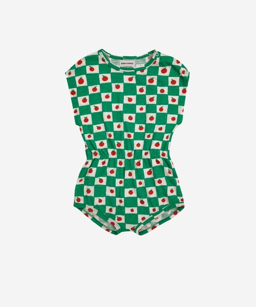 セール】BABY STRIPED VELVET OVERALL（つなぎ/オールインワン