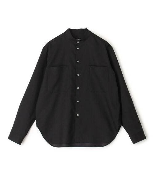 GALERIE VIE MEN ウォッシャブルギャバジン スタンドカラーシャツ GALERIE VIE（ギャルリー ヴィー） シャツ ウォッシャブルギャバジン