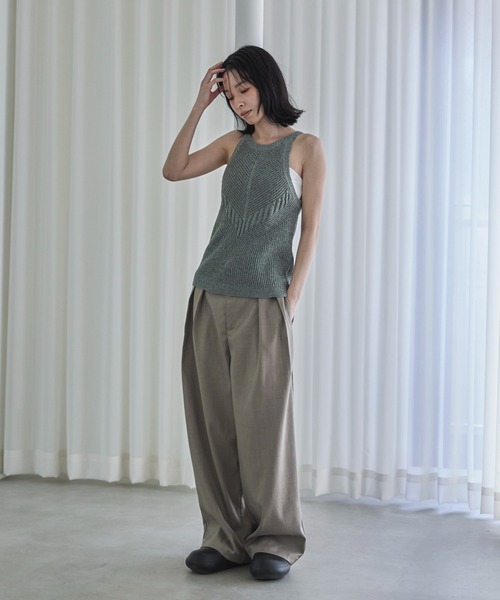 feepur ニット セーター 「ハンドウォッシャブル」透かし