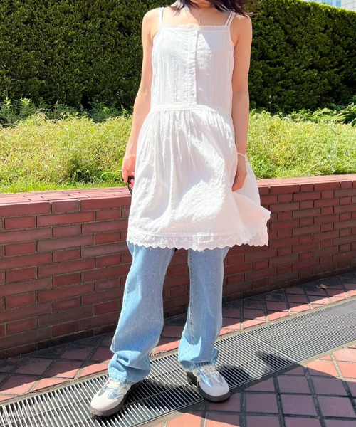 muguet コットンレースキャミワンピース muguet コットンレースキャミワンピース