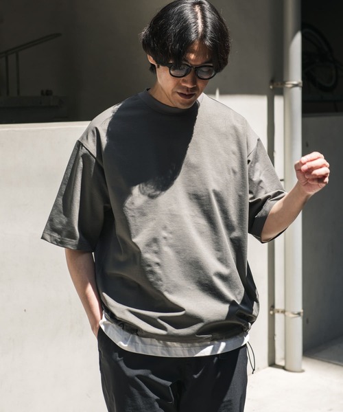 URBAN RESEARCH DOORS tシャツ URD Drawstring Short-sleeve T
