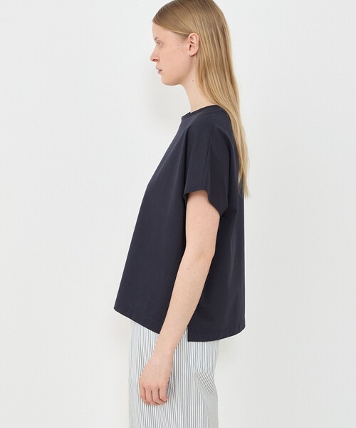 GALERIE VIE tシャツ ファインコットン ワイドクルーネックプル