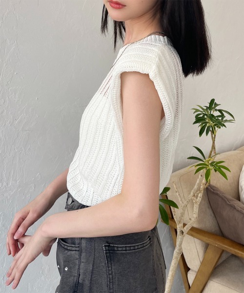 tシャツ シアーサマーニットトップス レディース : ZOZOTOWN