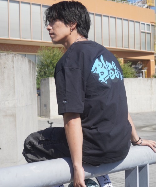 Blue Bee tシャツ 「BlueBee/ブルービー」クルーネック ロゴTシャツ