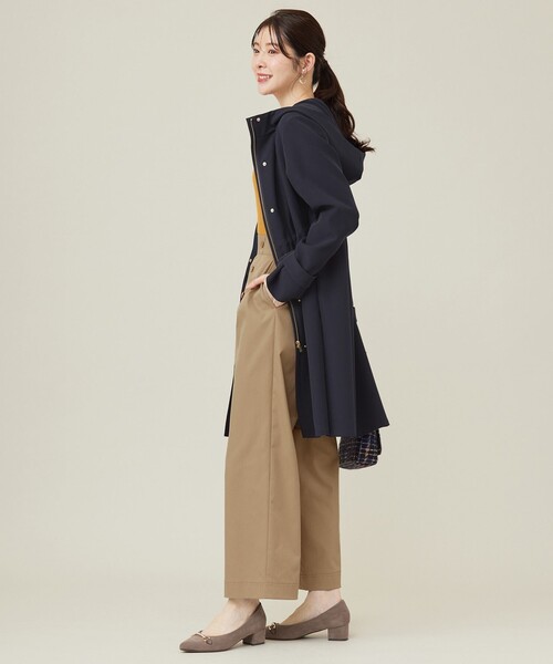 any SiS コート アウター 「洗える」フーデットロング