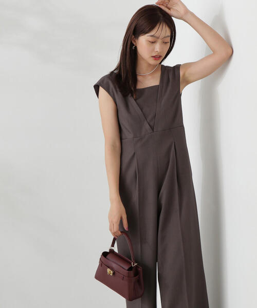アソビレザートイムロングワンピース PROPORTION BODY DRESSING ワンピース レイヤード風ロンパース