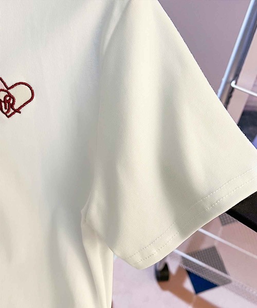 frunco tシャツ 半袖 「ZOZO限定」ハート刺繍襟付きTシャツ レディース
