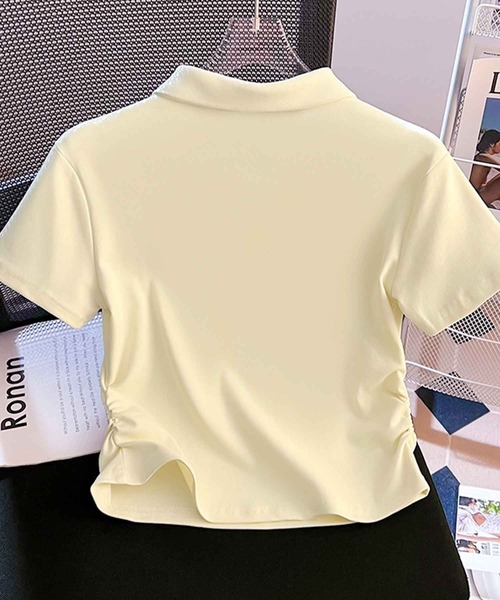 frunco tシャツ 半袖 「ZOZO限定」ハート刺繍襟付きTシャツ レディース