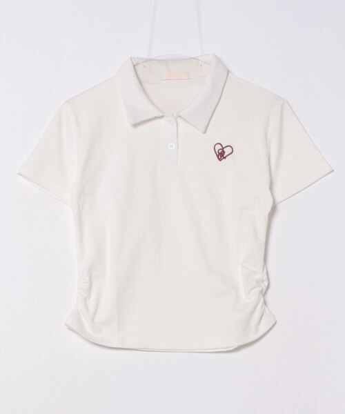 frunco tシャツ 半袖 「ZOZO限定」ハート刺繍襟付きTシャツ レディース