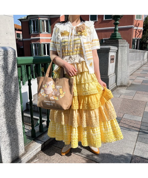 【美品】ピンクハウス ハニーレモンテディ柄 ブラウス/2024年 44,000円 ♡新作❣️ハニーレモンテディのピンクコーデ❤️♡by PINKHOUSE