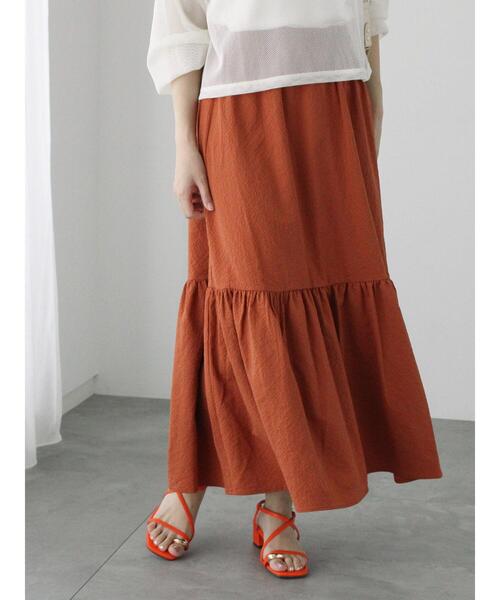 Te chichi TERRASSE スカート サッカーティアードスカート : ZOZOTOWN