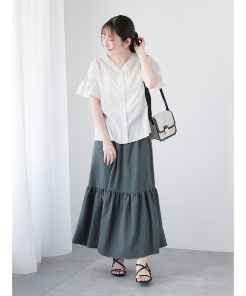 Te chichi TERRASSE スカート サッカーティアードスカート : ZOZOTOWN