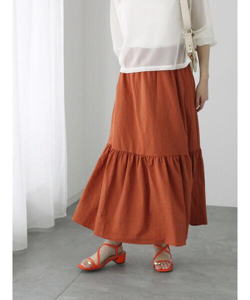 Te chichi TERRASSE スカート サッカーティアードスカート : ZOZOTOWN