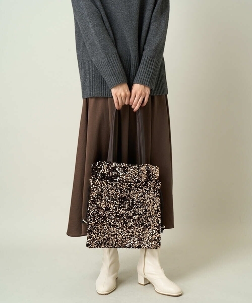 a.v.v トートバッグ スパンコールトート レディース : ZOZOTOWN