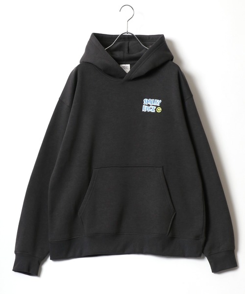 SMILEY FACE（スマイリーフェイス） パーカー 裏起毛 ワンポイント刺繍