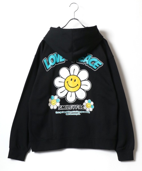 SMILEY FACE パーカー 2024AW FACE/スマイリーフェイス 裏起毛