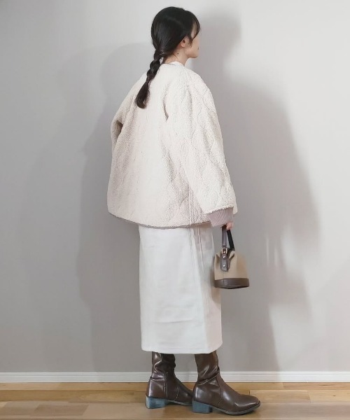 ikka（イッカ） ブルゾン アウター 「2WAY／親子コーデ」キルトボア