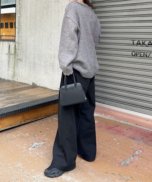 LE MORE パンツ タックツイルワイドパンツ レディース : ZOZOTOWN