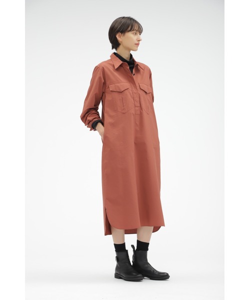 MARGARET HOWELL SOFT COTTON POPLIN ワンピース - 長袖・七分袖