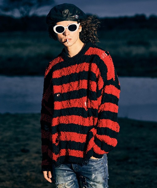 glamb　グラム　セーター　ニット　刺繍ロゴ　リップ glamb（グラム） セーター ニット Unknown Knit / アンノウンニット