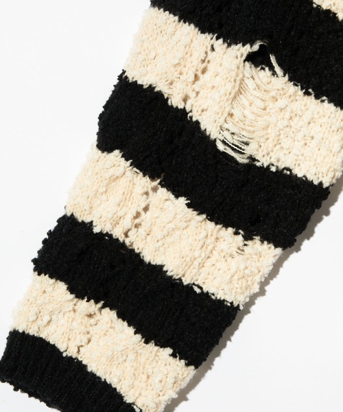 glamb（グラム） セーター ニット Fluff Border Knit / フラフボーダー