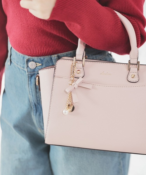 Honeys（ハニーズ） ハンドバッグ チャーム付ハンドバッグ : ZOZOTOWN