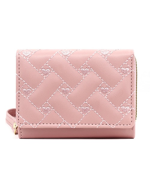 Lace Ladies（レースレディース） 財布 ハート刺繍 キルティング