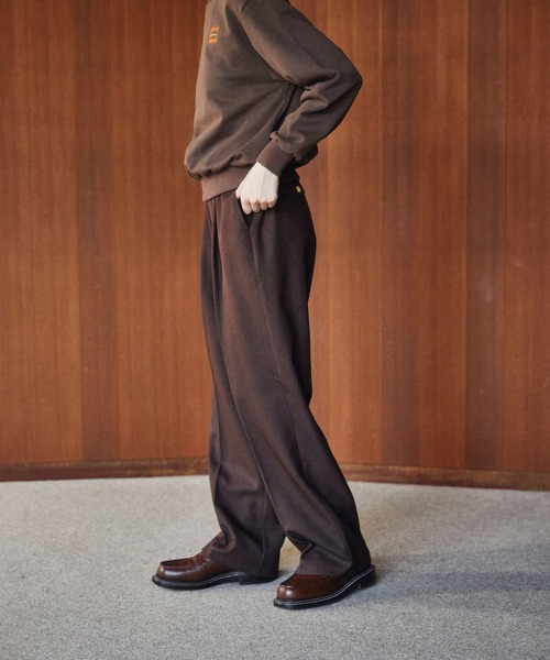 skoool（スクール） パンツ one-tuck straight slacks メンズ