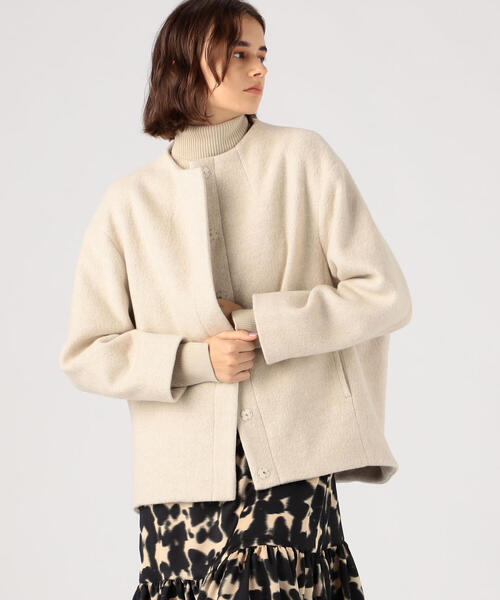 Ballsey（ボールジィ） ノーカラーコート 36 ブラック レディース