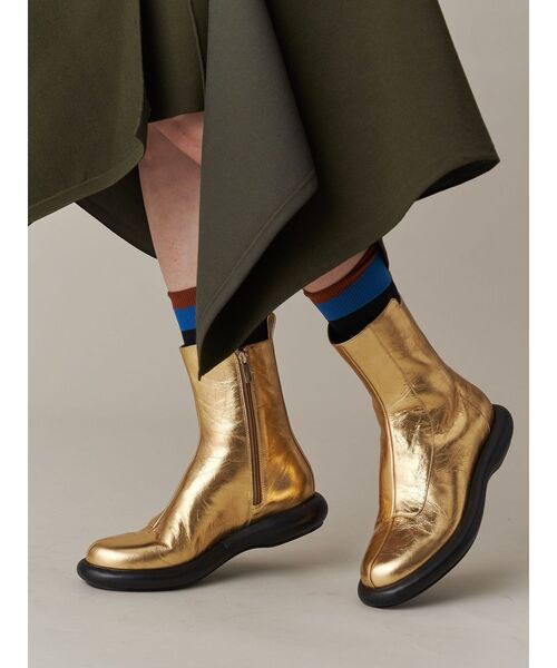 UN3D.（アンスリード） ブーツ ROUND LOW HEEL BOOTS / ラウンドロウ