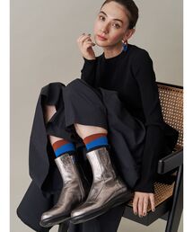 UN3D.（アンスリード） ブーツ ROUND LOW HEEL BOOTS / ラウンドロウ