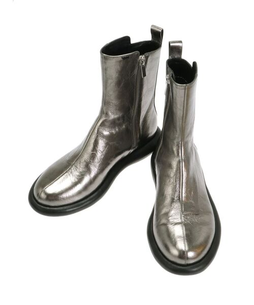 UN3D.（アンスリード） ブーツ ROUND LOW HEEL BOOTS / ラウンドロウ