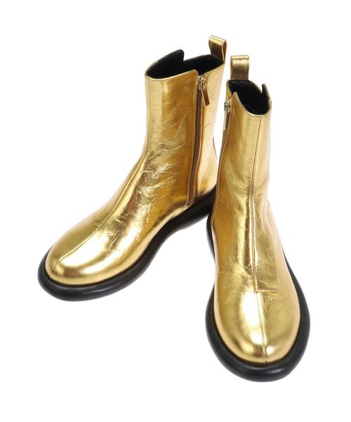 UN3D.（アンスリード） ブーツ ROUND LOW HEEL BOOTS / ラウンドロウ