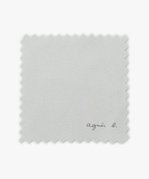 agnes b. ピアス H925 ”b.” ロゴ パール ”Iconic − thin and