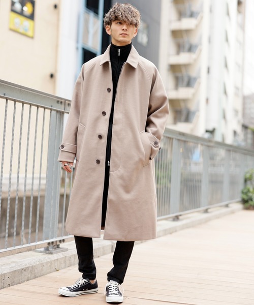 「ADMIX/ATELIER SAB MEN」 ステンカラーコート 50 グレイッシュベージュ メンズ_画像3