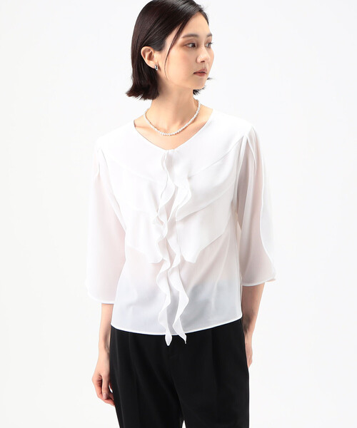 コムサ（COMME CA）/ノルディスジョーゼットフラット ブラウス COMME CA（コムサ） ブラウス シャツ ノルディスジョーゼットフラット