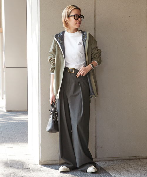 スラックス パンツ 「PROVOKE/プロヴォーク」タックワイドパンツ  