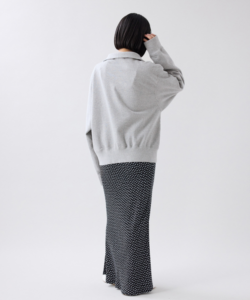 IENA トレーナー スウェット BLACK ジップアップスウェット