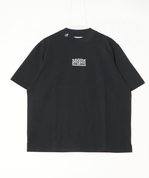 サイズ：L MUNSING WEAR マンシングウェア ×KUCHIBUE GOLF モックネック 長袖 Tシャツ Penguin  グレー系 [240101428418] ゴルフウェア メンズ ストスト GO/LOOK!（ゴルック） | Penguin by Munsingwear× Kuchibue Golf