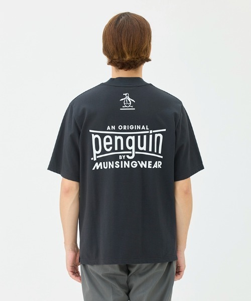 【試着のみ】マンシングウェア：Penguin Logo モックネックシャツ Penguin by Munsingwear tシャツ Graphic Mock neck shirt