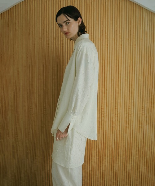 MANOF 完売ブラウス MANOF（マノフ） ブラウス シャツ WASHER LONG SHIRTS レディース