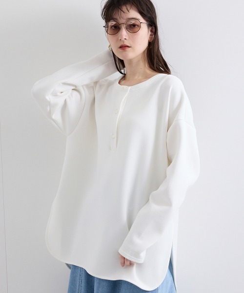 tシャツ スポンディッシュオーバーサイズプルオーバー「手洗い可能」 レディース