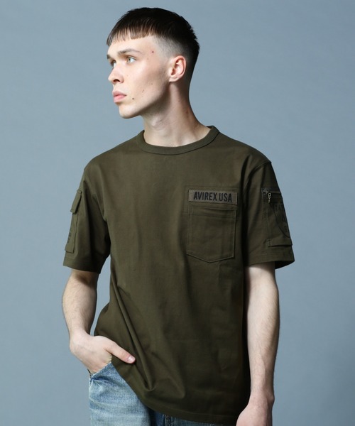 AVIREX ファティーグ 半袖 Tシャツ 新品 AVIREX tシャツ FATIGUE T-SHIRT / ファティーグ 半袖 Tシャツ