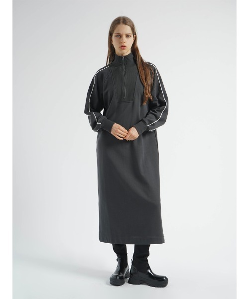 ワンピース SIDELINE HALFZIP SWEAT ONEPIECE : ZOZOTOWN Yahoo!店